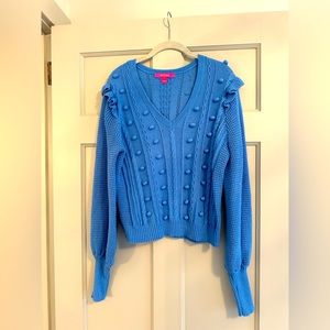 Lilly Pulitzer Blue Greta Sweater Size Large